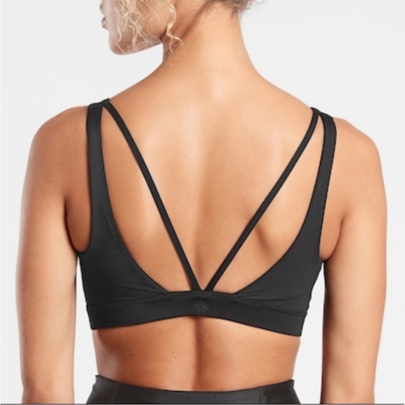 Athleta Exhale Shine Bra A-C Black - Picture 3 of 6